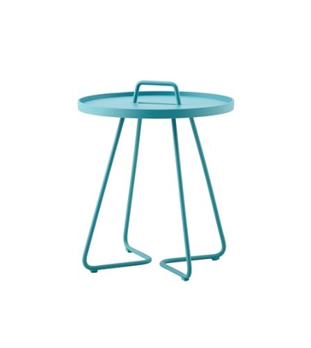 Cane-line Outdoor On-The-Move Sidebord Lille Ø: 44 cm - Aqua