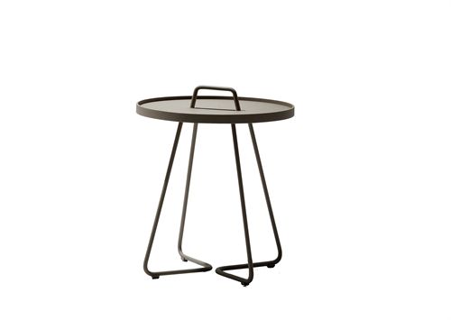 Cane-line Outdoor On-The-Move Sidebord Lille Ø: 44 cm - Taupe