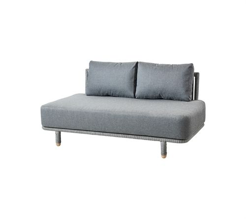 Cane-line Outdoor Moments 2-pers sofamodul - Grey
