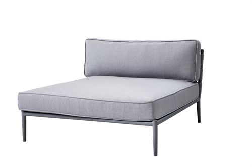 Cane-line Outdoor Conic Daybed Modul L: 120 cm - Light Grey