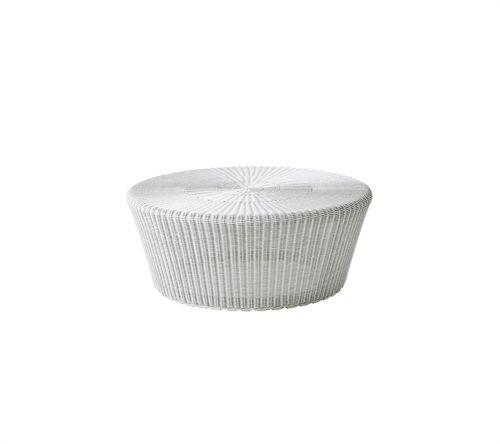 Cane-line Outdoor Kingston skammel/sidebord, stor - White Grey