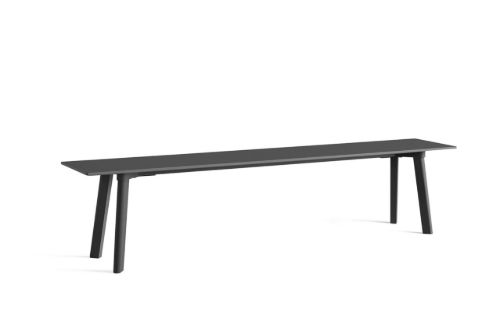 HAY CPH Deux 215 Bench 200x35x45 cm - Stone Grey Lacquered Solid Beech/Stone Grey Laminate