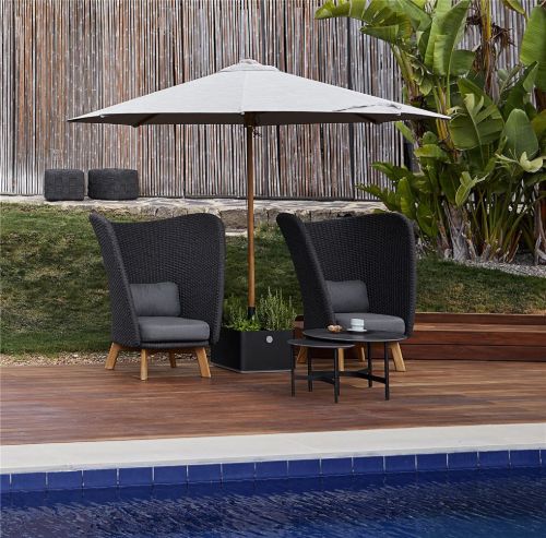 Udgået hos lev. Cane-line Classic Parasol Ø: 240 cm - Mud