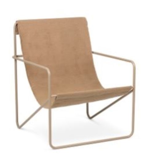 Ferm Living Desert Lounge Chair 63x77,5 cm - Cashmere/Solid Cashmere