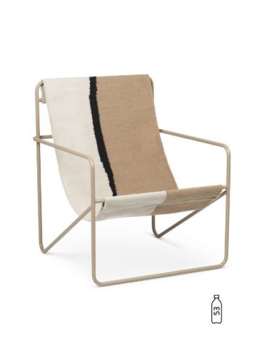 Ferm Living Desert Lounge Chair 63x77,5 cm - Cashmere/Soil