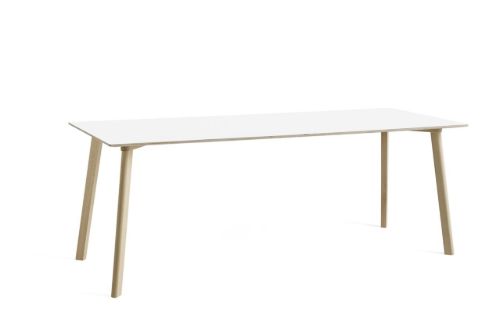 HAY CPH Deux 210 Table 200x75x73 cm - Untreated Solid Beech/Pearl White Laminate
