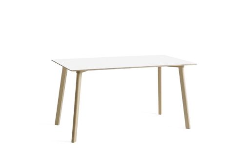 HAY CPH Deux 210 Table 140x75x73 cm - Untreated Solid Beech/Pearl White Laminate