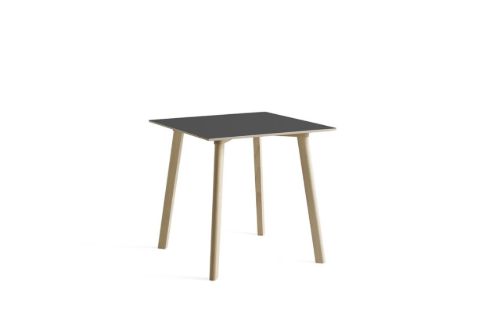 HAY CPH Deux 210 Table 75x75x73 cm - Untreated Solid Beech/Stone Grey Laminate
