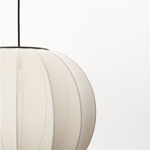 Made By Hand Knit-Wit Round Pendant Ø: 45 cm - Pearl White