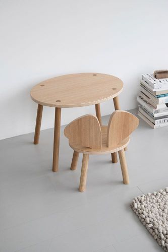 UDGÅR med lager Nofred Mouse Table H: 44,4 cm - Oak