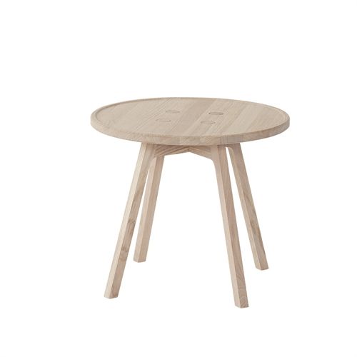 Andersen Furniture C2 Sofabord Ø: 50 cm - Hvid Matlakeret Eg