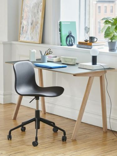 Normann Copenhagen Form Hynde 46x39cm - Sort Læder/Sort