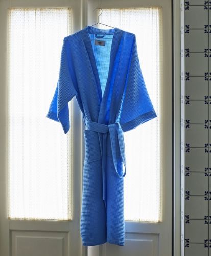 HAY Waffle Bathrobe One Size - Sky Blue 