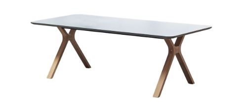 Andersen Furniture Space Udtræksbord 220x95x74 cm - Eg/Hvid Laminat