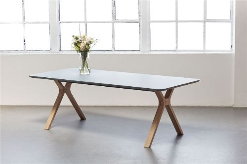 Andersen Furniture Space Udtræksbord 220x95x74 cm - Eg/Hvid Laminat