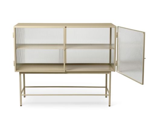 Ferm Living Haze Sideboard 110x90cm - Reeded Glass/Cashmere