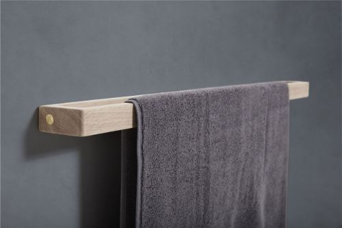 Andersen Furniture Towel Rack, Single - 73,5x7,5 cm - Oak Lacquer