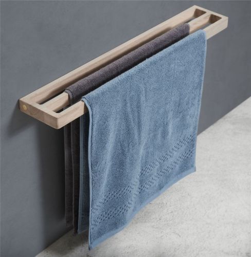 Andersen Furniture Towel Rack, Double - 73,5x13 cm - Oak Lacquer 