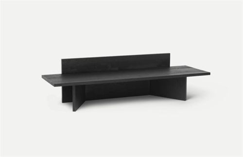 Ferm Living Oblique Bench B: 120 cm - Black Oiled Oak