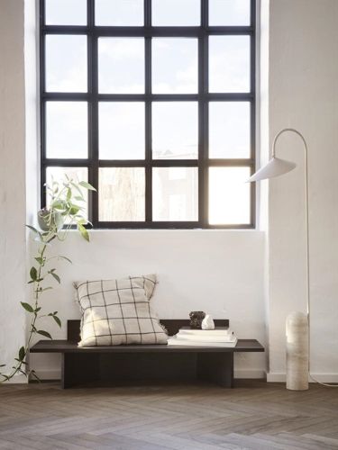 Ferm Living Oblique Bench B: 120 cm - Black Oiled Oak