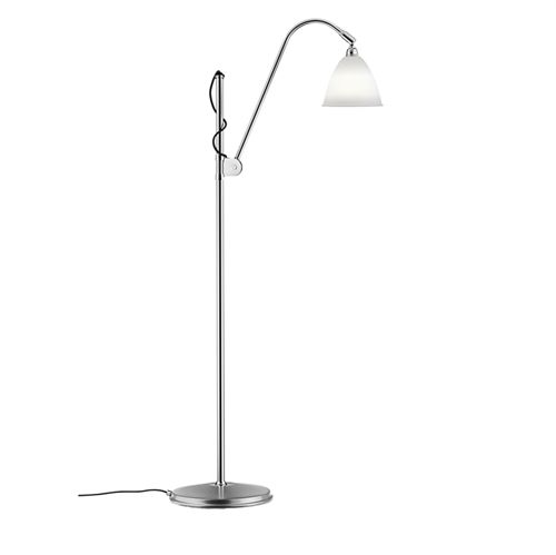 Bestlite BL3 Floor Lamp Ø:16 cm Chrome Base - Bone China skærm