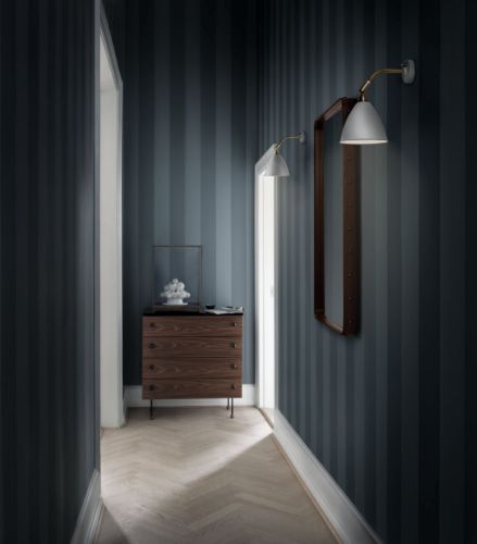 Bestlite BL7 Wall Lamp Ø:16 cm All Brass base - Matt White skærm
