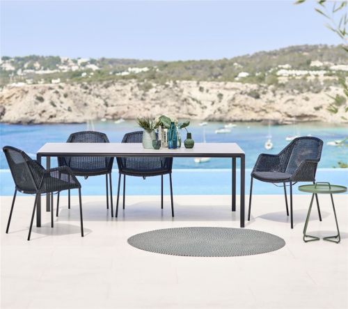 Cane-line Outdoor Pure Havebord 200x100 cm - Lava Grey/Basalt Grey Ceramic
