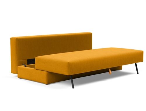 Innovation Living Osvald Sovesofa L: 200 cm - Mat Sort/Elegance Burned Curry
