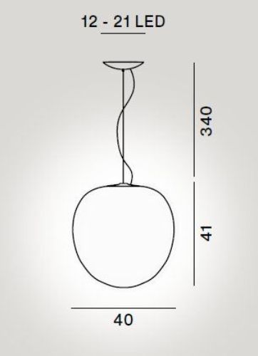 Foscarini Rituals XL Pendel H: 41cm - Hvid/Hvid