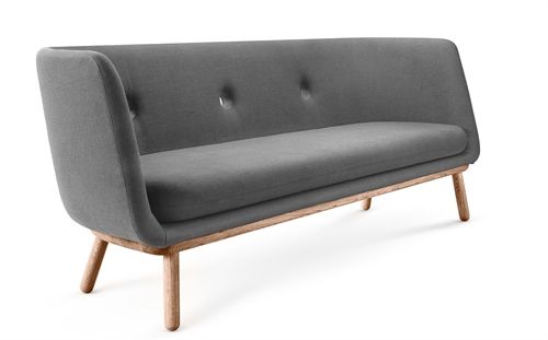 Eva Solo Phantom 3 Pers. Sofa L: 193,4 cm - Joint 604 Grå/Olieret Eg