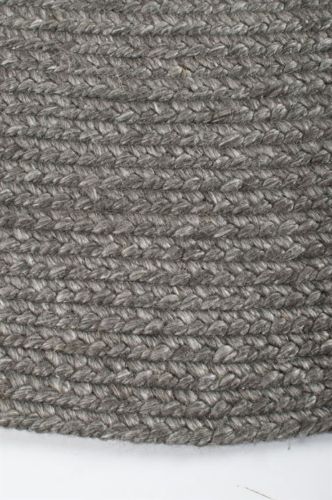 HC Interior Rugs Stavanger Håndlavet Tæppe Ø: 200 cm - Dark Grey