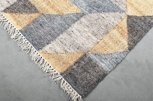 HC Interior Rugs MIGO Håndvævet Kelim Tæppe 200x290 cm - Midnight Mix