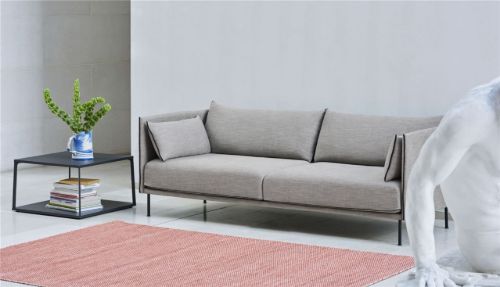 HAY Silhouette 3 Personers Sofa Mono L:212 cm - Ruskin 33 / Oiled Solid Oak