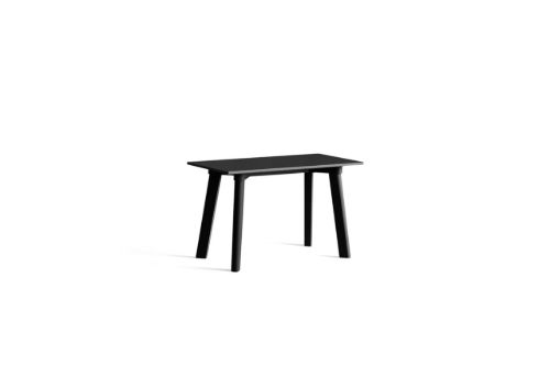HAY CPH Deux 215 Bench 75x35x45 cm - Black Ink Lacquered Solid Beech/Ink Black Laminate