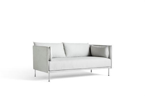 HAY Silhouette 2 Personers Sofa Mono L:171 cm - Linara 311 / Chromed Steel