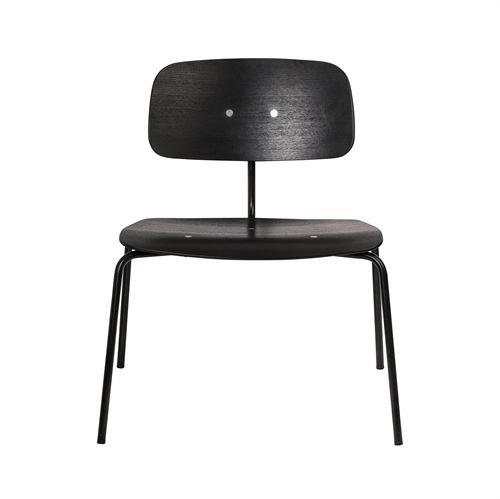Montana Kevi 2063 Loungestol  - Sort Ask/Sort Stel