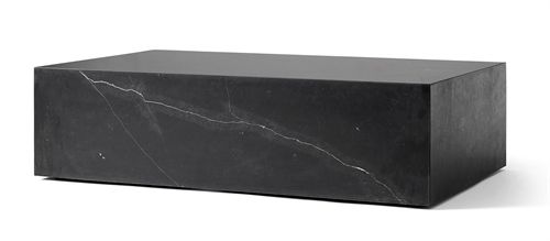 Audo Copenhagen Plinth Low H: 27 cm - Black Nero Marquina Marble 