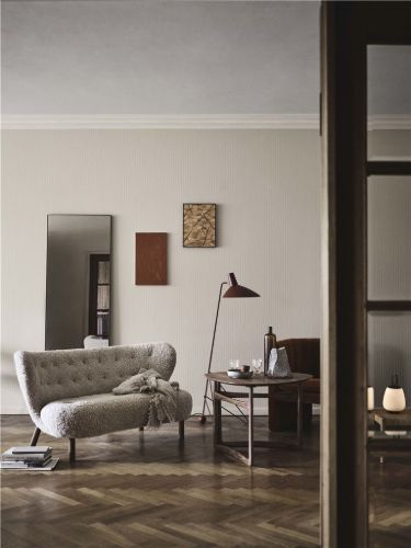 &Tradition Little Petra VB2 Sofa L: 150 cm - Oiled Oak/Sheepskin Moonlight