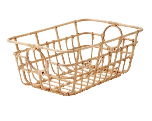 Cane-line Indoor Carry Me Kurv Lav H: 26 cm - Natural Rattan