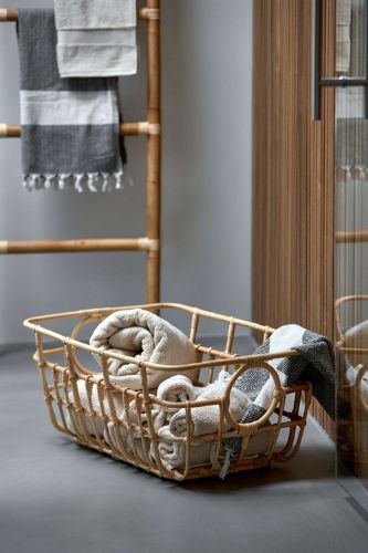Cane-line Indoor Carry Me Kurv Lav H: 26 cm - Natural Rattan