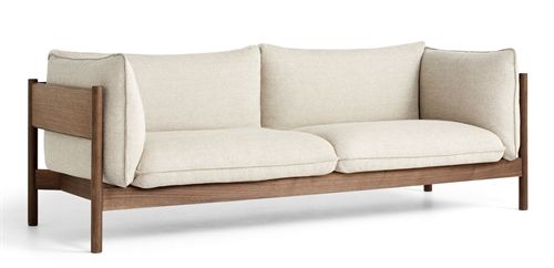 HAY Arbour 3 Seater B: 220 cm - Hallingdal 220 / Oiled Waxed Solid Walnut