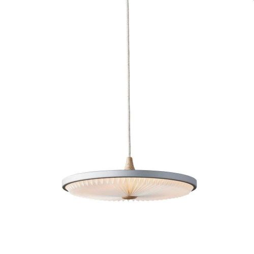Le Klint Soleil Pendel S Silver Cloud Ø: 35 cm - Light Oak