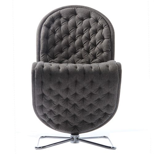 Verpan System 1-2-3 Dining Chair Deluxe SH: 47 cm - Divina MD 343/Butterfly Aluminium