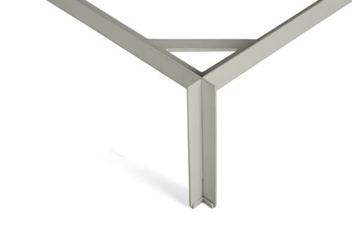 HAY Connect Bed for L: 200 x W: 140 cm Mattress - Warm Grey