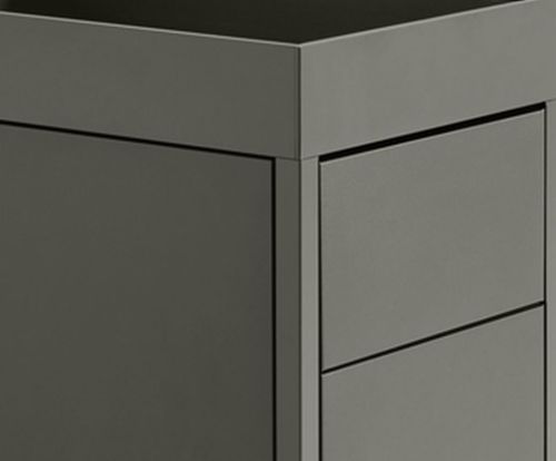HAY New Order Trolley/B3 Drawer And Tray Top incl. Lock 34x68 cm - Army