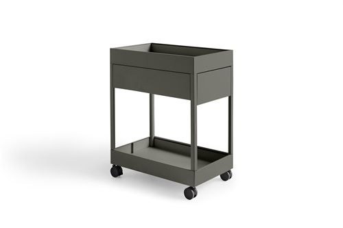 HAY New Order Trolley/A1 Drawer And Tray Top incl. Lock 34x68 cm - Army