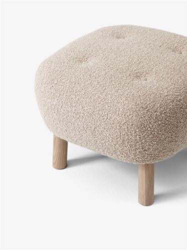 &Tradition Little Petra ATD1 Pouf H: 37 cm - White Oiled Oak/Karakorum 003