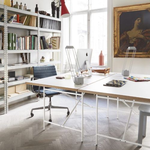 Please Wait To Be Seated Eiermann Desk H: 66 cm - White/Oak