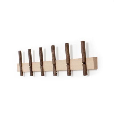 We Do Wood Reces Knagerække B: 78 cm - Transperant Lak/Mørk Bejdse