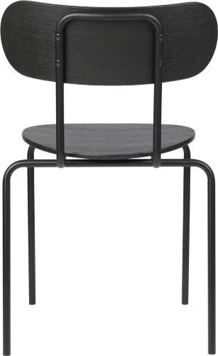 GUBI Coco Dining Chair Stackable SH: 47 cm - Black/Black Ash
